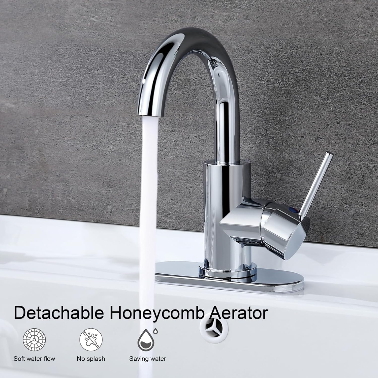 RKF Einhebel-Bar-Wasserhahn Chrom – 360° Schwenkbar Für Küche, Bad & Wohnmobil | Mit Keramikventil