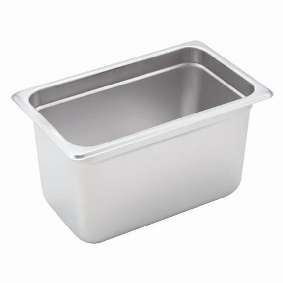 Winco SPJH-406 Anti-Jam Steam Pan, 22 Gauge Stainless Steel, 6 in. - Size 0.25