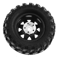 thumbnail image 4 of 93mm Metal 1.9Inch Beadlock Wheel Rim Rubber Tire Set for 1/10 RC Crawler Car ,Triangle Hole 12mm Adapter,Black, 4 of 7
