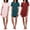 Set 4, variant on 3 Pack: Women's Nightshirt Short Sleeve Soft Nightgown Sleep Dress With Pocket (Available In Plus Size)