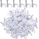 thumbnail image 1 of 2023 - Clip para cables redondo, 500 piezas Clips de pared Bridas para cables con clavos de acero para organizador de cables, blanco (8 mm), 1 of 3
