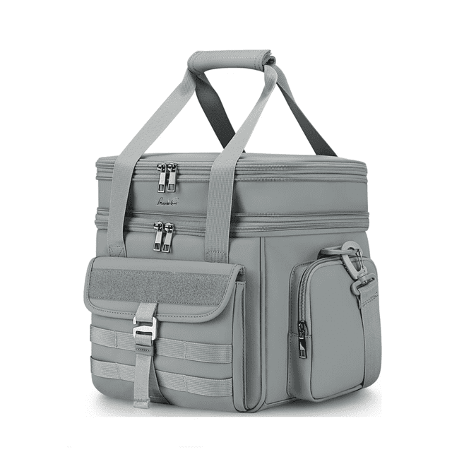 Loncheras Térmicas Bolsa De Gran Capacidad Fiambrera 18l Lab.G Gris