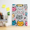 thumbnail image 2 of FORMRS Acrylic Clipboard with Low Profile Clip Standard A4 Letter Size, 12.5" x 9", Cute Cat Pattern, 2 of 8