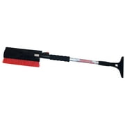 Bigfoot 45" Telescoping Snowbroom and Ice Scraper - 11" Pivoting Head - Foam Grip