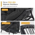 thumbnail image 6 of Dovov Oversized Egg Chair with Thick Cushion, Wicker Lounge Chair Rattan Patio Chair Indoor Outdoor Patio Lounger Basket Chair w/ Steel Frame, 500lbs Capacity, Gray, 6 of 13