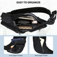 thumbnail image 5 of WITZMAN Sling Bag for Men Crossbody Bag Travel Sling Backpack Slim Chest Bag Lightweight Casual Daypac (B702 Black), 5 of 10
