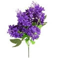 thumbnail image 4 of 1 Bundle Artificial Flowers, Fake Silk Hyacinth Flowers, UV Resistant Bulk for Wedding, Plastic Memorial Bouquet for Home Decor, No Fade Florals, Blooms Table Centerpieces Decor, 12.99 in Purple, 4 of 6