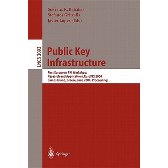 Pre-Owned Lecture Notes in Computer Science: Public Key Infrastructure (Paperback)