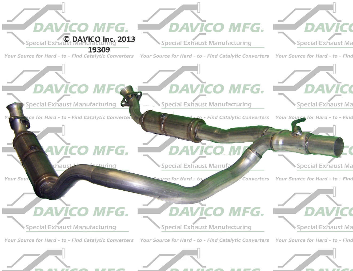Davico Mfg Catalytic Converter P/N:19309 Fits select: 2009-2012 FORD ECONOLINE