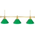 thumbnail image 1 of Trademark PB603G-GRN Custom 3 Shade Billiard Lamp, Green & Gold, 1 of 1