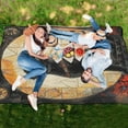 thumbnail image 6 of Extra Large Picnic Beach Blanket Waterproof Sand Proof Portable Outdoor Mat Elegant Black Cat 60x80, 6 of 9