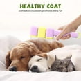 thumbnail image 3 of Pet Grooming Brush, Self-Cleaning Cat Brush for Shedding with Dual-Length Stainless Steel Bristles, Dog Flea Comb,Deshedding Tool for Short/Long Hair, 3 of 5