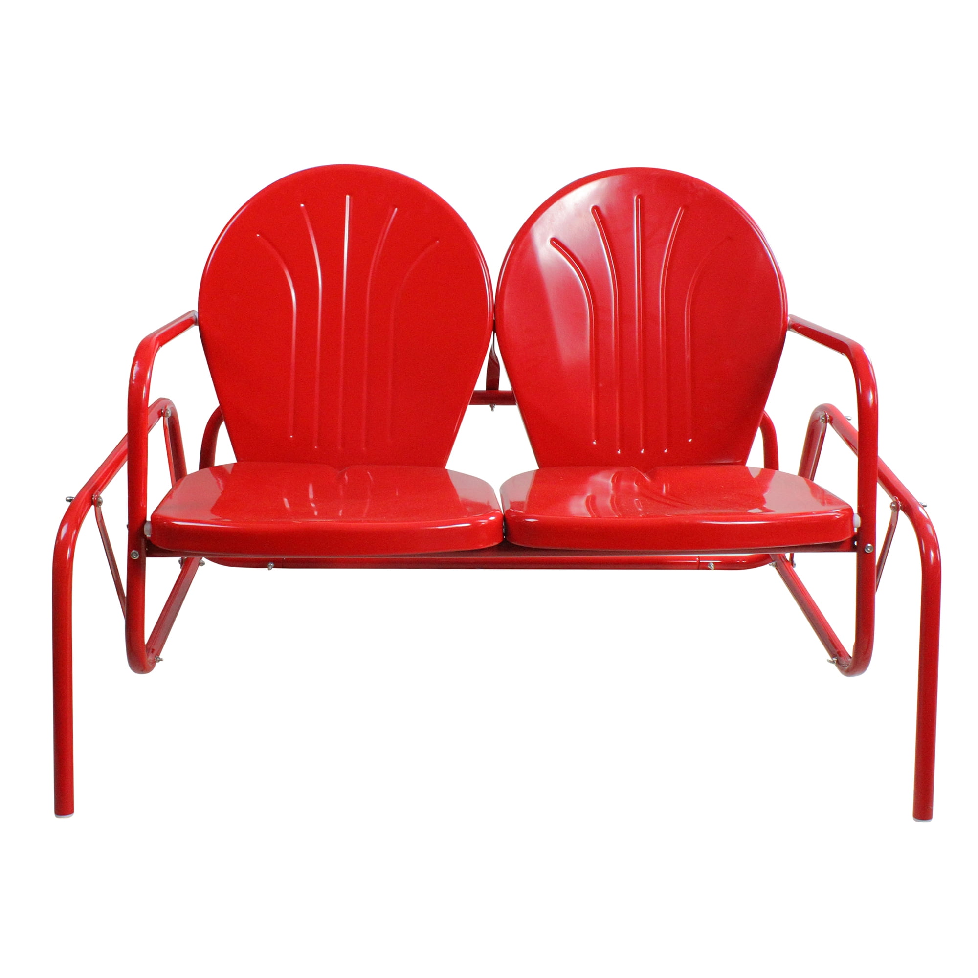 Leigh Country TX 93512 RED/White Retro Double Glider 
