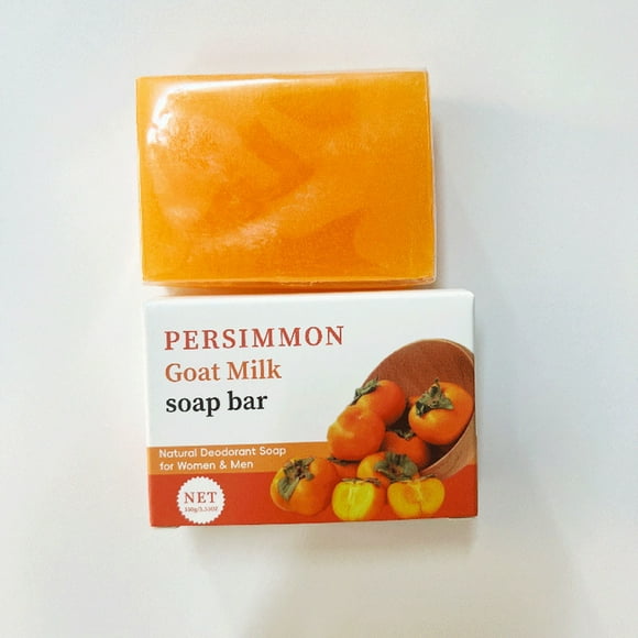 Clearance! Gspmoly Handmade Soaps, Body Deodorizing Soap Removes Dirt Oil Skin Without Tightness Persimmon 100G Organic Soaps