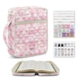 thumbnail image 2 of Pzuqiu Cross Love Print Bible Bags for Women Multi-Functional Quilted Bible Cover Scripture Book Cover Organizer Carrying Case Church Bag with Handle&Tags Christian Gifts, 2 of 7