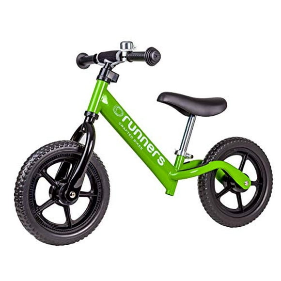 Runners-Bike | 'PushMee' Balance Bike - Premium Lightweight Training Bicycle for Toddlers and Kids {No Pedals} - Ages 18 Months to 5 Years - Height Adjustable Seat & Handlebar - Polymer EVA Tires