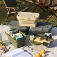 thumbnail image 2 of Billuyoard Estuche de almacenamiento Suministros de picnic Caja plegable Mano de obra fina multicolor Equipo de campamento exquisito Almacenamiento y organización del hogar Caqui, 2 of 6