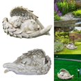 thumbnail image 1 of Estatua de ángel Cola perro Gato 12cm Resina, 1 of 8