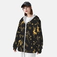 thumbnail image 3 of Kdxio Christmas Gold Deers1 Print Women Men Sun Protection UPF 50+ Jackets Zip Up Long Sleeve Hoodie Hiking Lightweight with Pockets, 3 of 7
