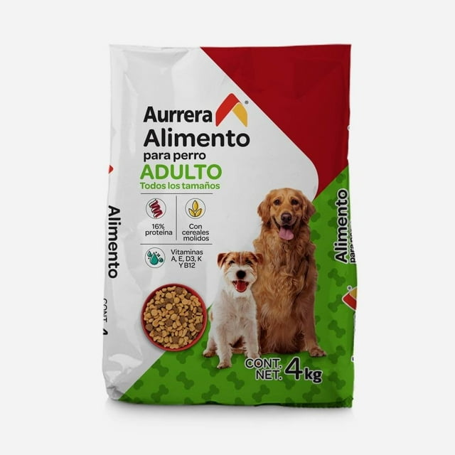 Alimento para Perro Aurrera Adulto Todos los Tamaños 4 kg