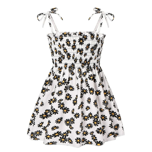 Robe de Plage Florale pour Filles Bébés et Tout-Petits