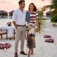 thumbnail image 3 of Psesaysky Eagle America Flag Print Couple Shirts and Dress Patriotic Clothes for Couples Womens Pencil Long Dress &Mens Dressy Shirts His or Her Clothes for 4th of July Anniversary, 3 of 6