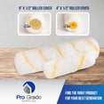 thumbnail image 3 of Pro Grade Paint Roller Kit, Brush & Roller,10 Piece Set, Wall Painting Naps for Professionals & Homeowners - All Paints & Stains, Washable, Reusable, Easy to Clean, Superior Absorbency., 3 of 7