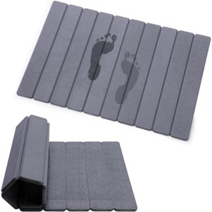 Foldable Stone Bath Mat Quick-Drying Diatomite Bath Mat