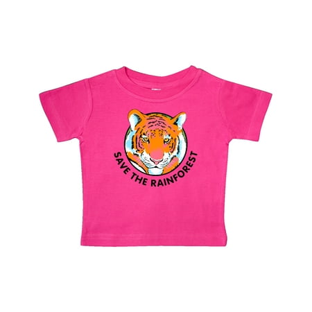 

Inktastic Save the Rainforest Tiger Illustration Gift Baby Boy or Baby Girl T-Shirt
