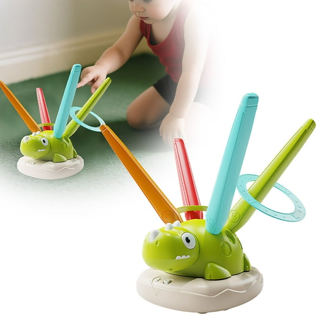 CJiaWei Dinosaur Music Jumping Throwing Rings And Stomping Feet Onto Rocket Suitable For Indoor And Outdoor Remote Control Toys For Children 3 8