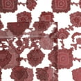 thumbnail image 3 of Moroccan Accents by Kate Aurora 1 Piece Rod Pocket Clipped Elegant Sheer Curtain Panel - Burgundy, 3 of 4