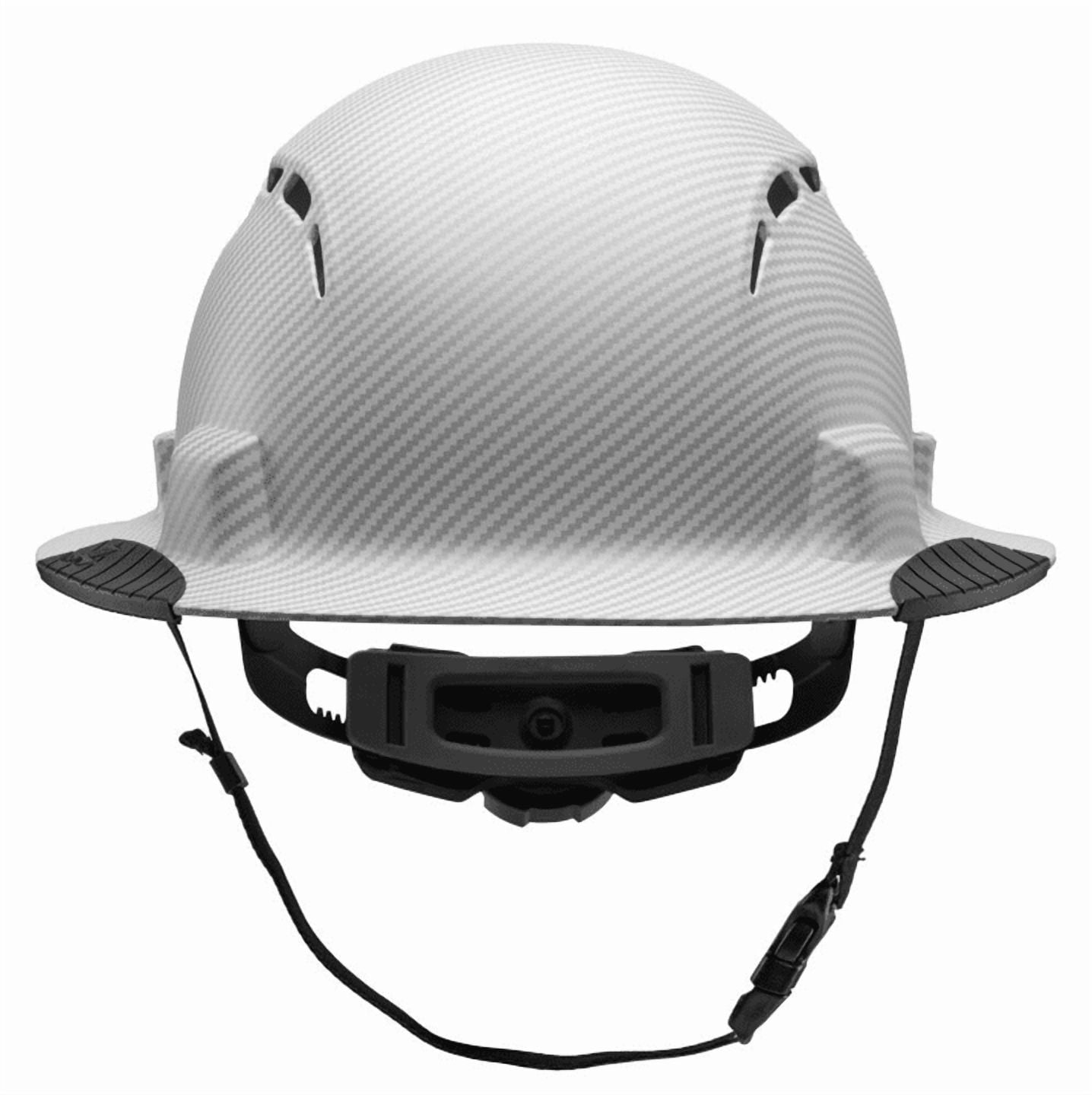 Lift Safety White Carbon iDAX HDPE Full Brim Vented Hard Hat Class C Z89.1 2014 Poly NEW