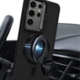 thumbnail image 5 of Allytechgroup Galaxy S24 Plus Case with Lens Stand, Magnetic Back Cover Support Car Mount Shockproof Anti-Scratch Bumper Phone Case for Samsung Galaxy S24 Plus, Black, 5 of 7