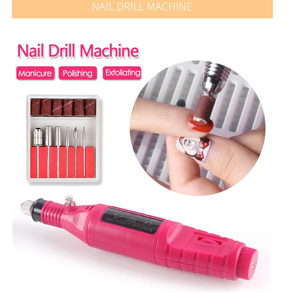 EHJRE 12 Pieces UV Gel Nail Dryer Curing Lamp Polisher Painting Brushes Nail File Bits