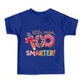 thumbnail image 4 of Rhuody Hauts Fille T-Shirt à Manches Courtes T-Shirt à Imprimés de Lettres Tee Rentrée des Classes Coupe Ample Col Ras du Cou Haut Tenue Mode Bleu 12-13 Ans, 4 of 4