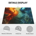 thumbnail image 3 of Bingfone Red And Blue Fire Peacock ,18" x 24"Dish Drying Mat for Kitchen Counter,Ultra Absorbent Microfiber, 3 of 7