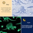 thumbnail image 3 of Manta con diseño de dinosaurio Wajade, color azul oscuro, 127 x 152 cm, 3 of 5