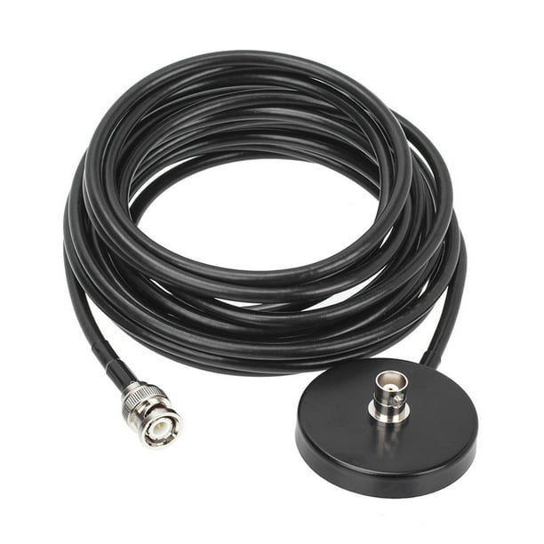 Base Magnética De Antena Conector hembra macho BNC de 5 m con base magnética de antena RG58 para radio bidireccional Tmvgtek Para estrenar
