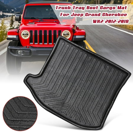 Black Tray Boot Liner Cargo Trunk Mat Pad For Jeep Grand Cherokee