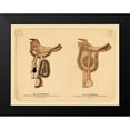 thumbnail image 2 of Unknown 24x19 Black Modern Framed Museum Art Print Titled - Saddles and Tack: Morgan Saddles #1, 2 of 5