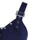 thumbnail image 4 of ICHUANYI Clearance Women Plus Size Cool Solid Bandage Irregular Hem Sleeveless Camisole Mini Dress(Dark Blue, XL) ICHUANYI WER2023080900820, 4 of 5