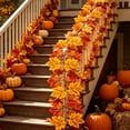 thumbnail image 5 of AuroraX Halloween Artificial Maple Leaves Vines Fall Harvest Festival Ornaments Hanging Farmhouse Outdoor Garden Fall Yard Decoration for Home, 5 of 8