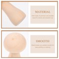thumbnail image 5 of Frcolor Mushroom Wooden Mushrooms Peg Wood Dolls Unfinished Doll Crafts Mini Garden Fairy Unpainted Figures Shapes Head Plain, 5 of 7