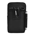 thumbnail image 5 of VARIETY PACK (3 pcs): Sports Travel Carrying Pouch (Black) with Detachable Shoulder Strap, Belt Loop, & Carabiner Clip fits Most Smartphones, 5 of 7