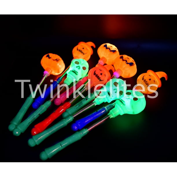 (12 Pack) Halloween Light Up Sticks Party Glow Favors Costume Decoration Safety Wands Walmart
