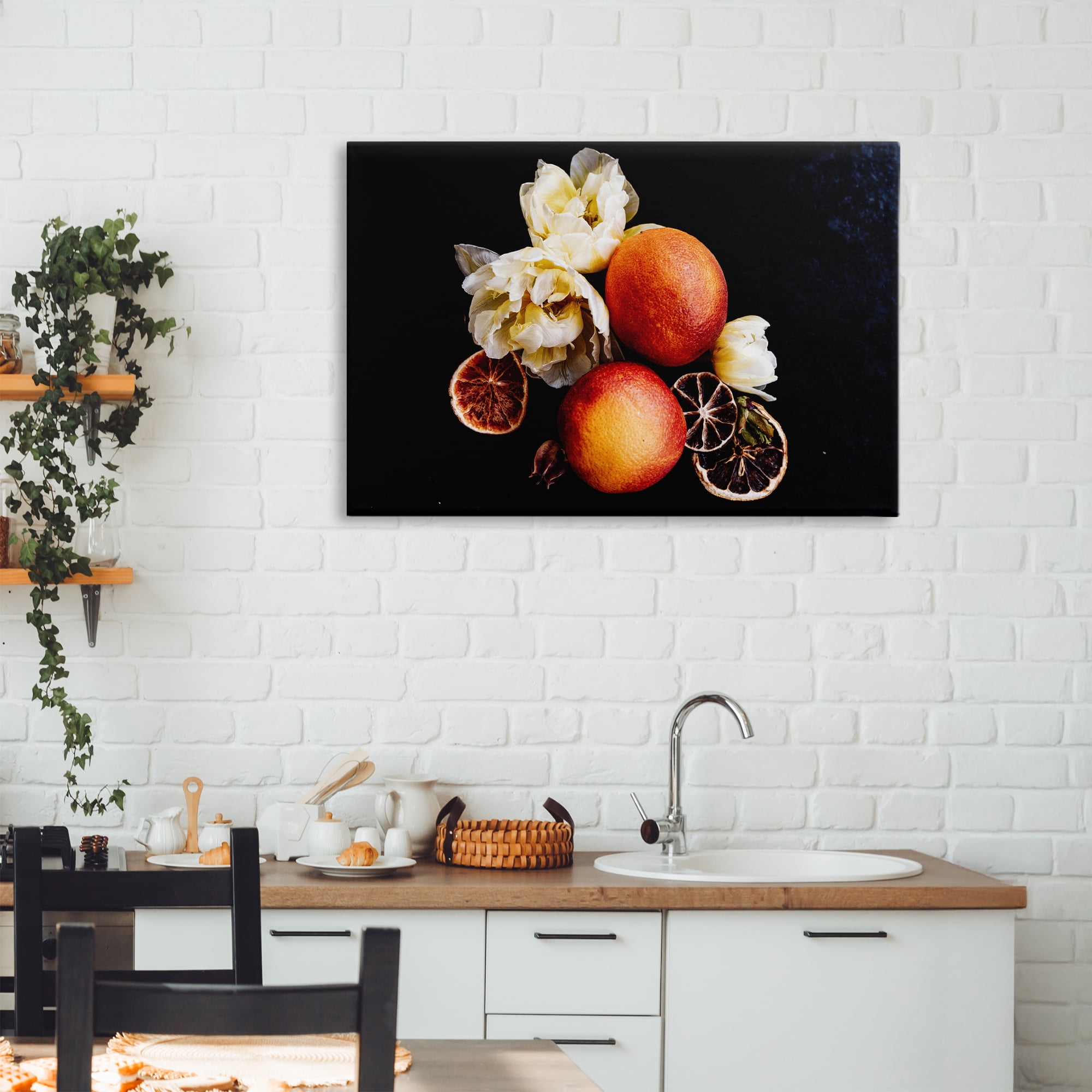 The Still Spring Fruit Canvas Wall Art, design by Amy Carroll