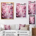 thumbnail image 4 of Designart "Cherry Orchard in Bloom I" Floral Framed Wall Art - Traditional Pink Cherry Bedroom Framed Canvas Wall Art, 4 of 6