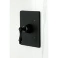 thumbnail image 3 of Kingston Brass KB6340AL Revival Single-Handle Pressure Balanced Tub and Shower Faucet, Matte Black, 3 of 7
