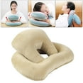 thumbnail image 2 of Abbracc Multi-Functional Nap Pillow Relieve Back Pain Support for Travelling Desk olive olive green, 2 of 7