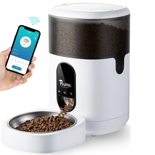 Intexca 4L WIFI Automatic Pet Feeder with Stainless Steel Bowl For Cat And Dog